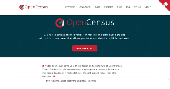 OpenCensus landing page image